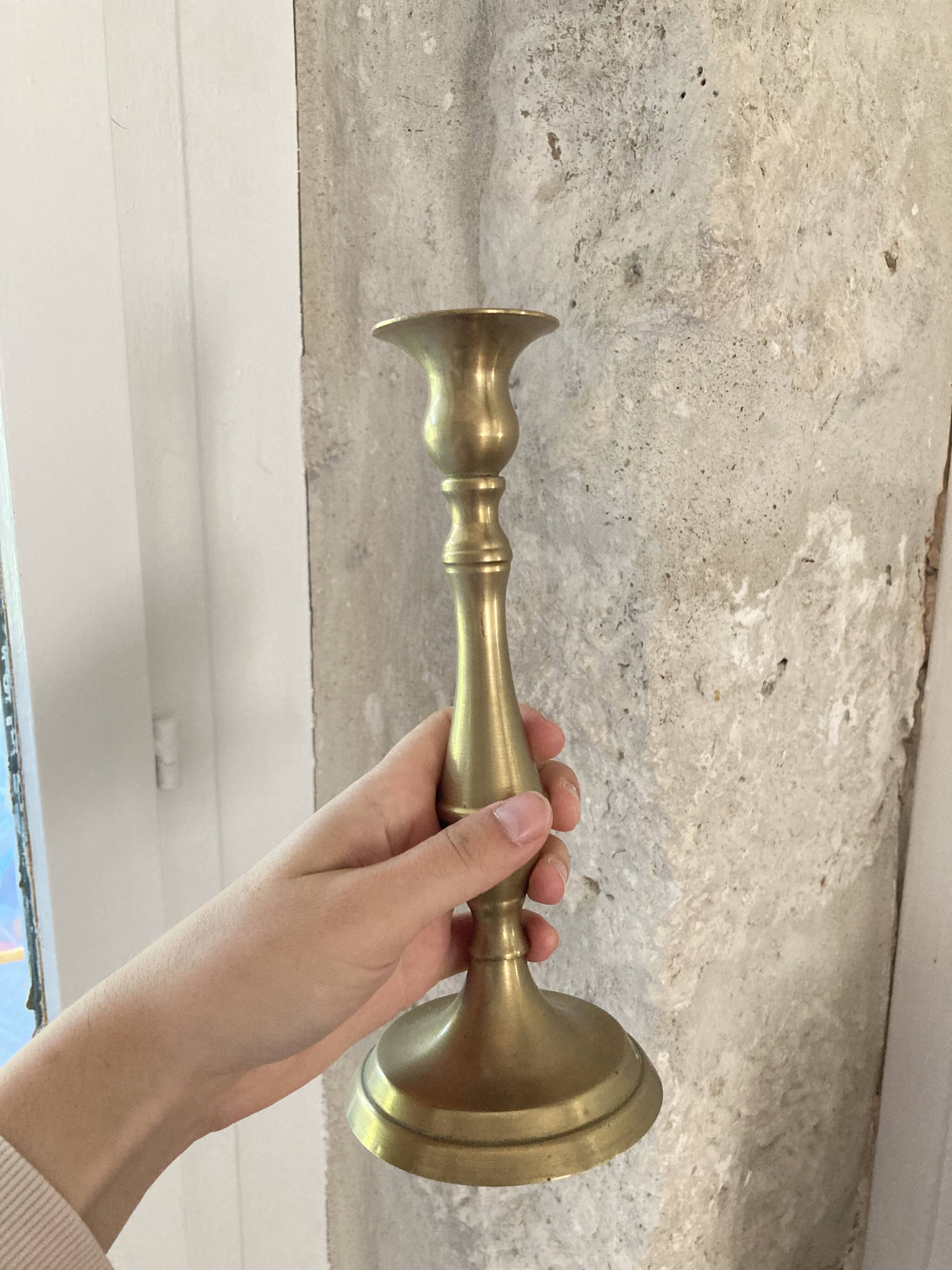 Pair of vintage brass candlesticks