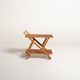 Folding Teak and Oak Trolley, Nybrofabriken