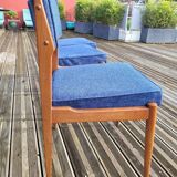 Set of 3 padded seat chairs