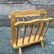 Vintage wooden magazine rack 1960