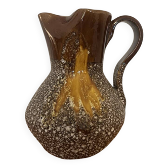 Fat lava ceramic pitcher