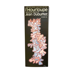 Affiche d'exposition Jean Dubuffet,