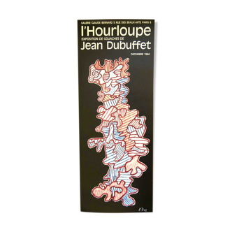 Affiche d'exposition Jean Dubuffet, Expo 64, Galerie Claude Bernard,1964  Affiche originale en Lithographie