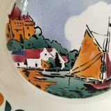 Pair of Saint Amandinoise deep dishes from the 50s