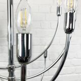 Chrome chandelier Piazza San Marco design Vico Magistretti for Oluce Italy