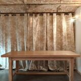 Table de ferme en chêne massif