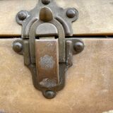 Valise ancienne bois et cuir