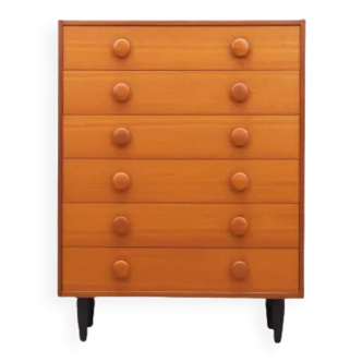 Teak chest of drawers, Danish design, 60s, made in Denmark