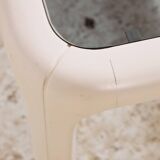 Wood and glass coffee table