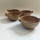 4 stoneware ear bowls