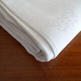 Art Deco damassed tablecloth and monogram 270 x 155