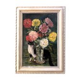 Tableau 1932 "le chat aux dahlias"