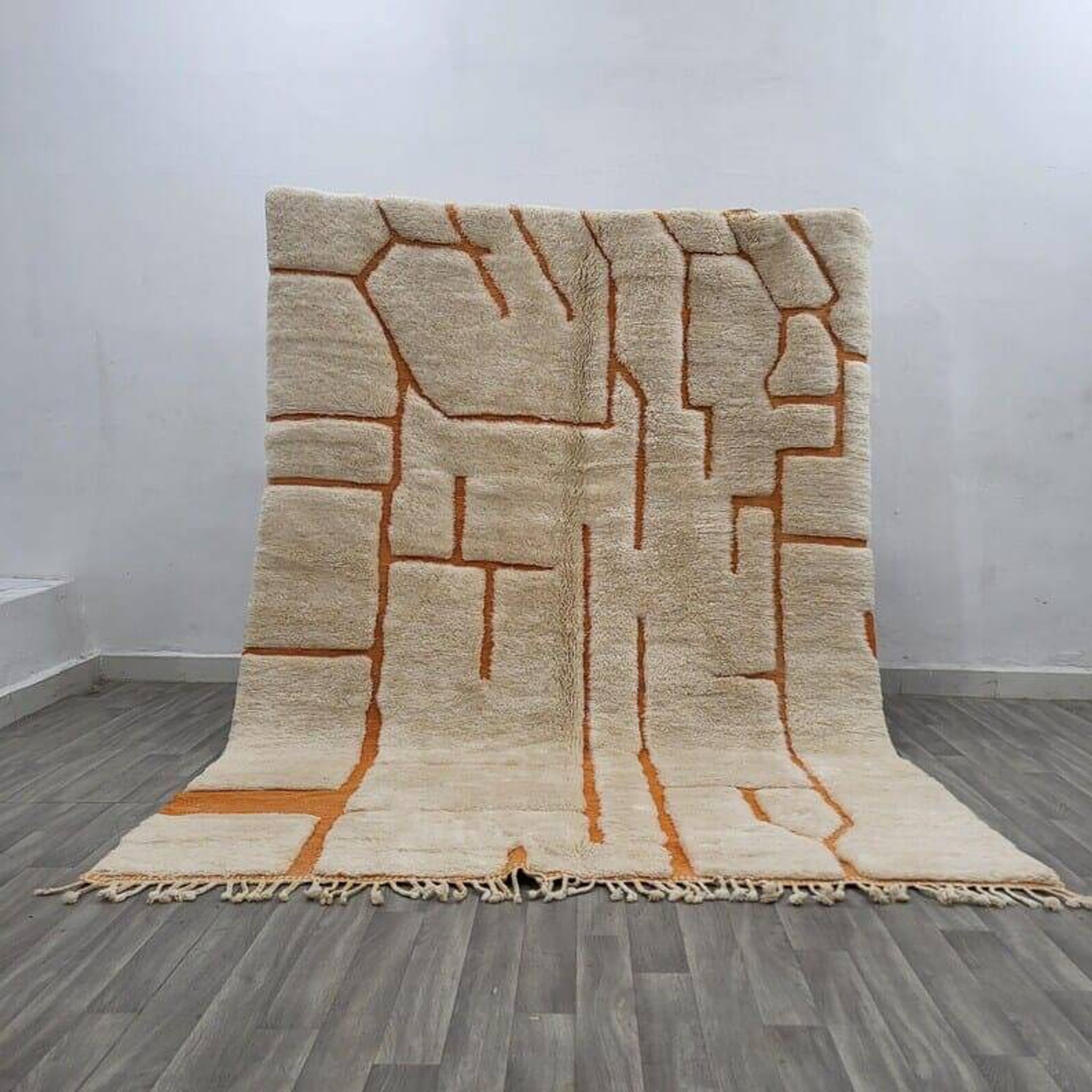 Tapis marocain fait main artisanale traditionnelle 2/3 m