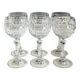 Lot 6. Boule glasses/Allegro model/Christinenhütte-Zwiesel. Tortoiseshell decoration