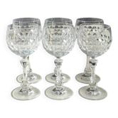 Lot 6. Boule glasses/Allegro model/Christinenhütte-Zwiesel. Tortoiseshell decoration