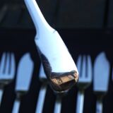 12 Silver Plated Fish Cutlery Sets (Forks + Knives)