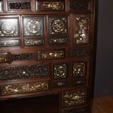 Indochinese Cabinet with Mother-of-Pearl Inlay, late 19th century