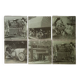 6 sous-verres en verre vintage.