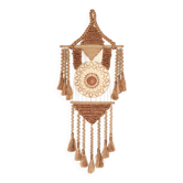 Braided macramé wall decor, 70s