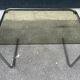 Series of 3 metal and glass nesting tables Space age
