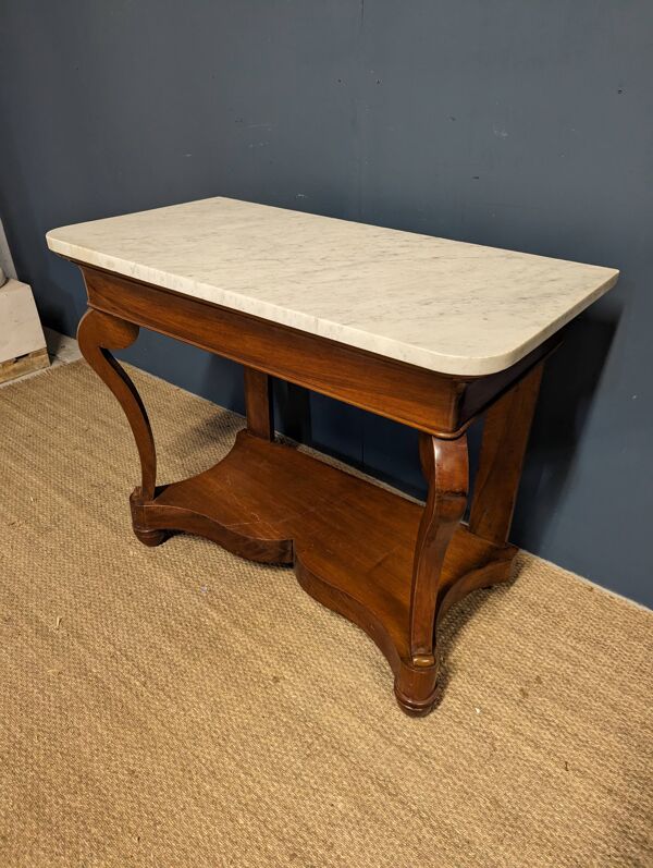 Console en acajou d'époque Louis Philippe
