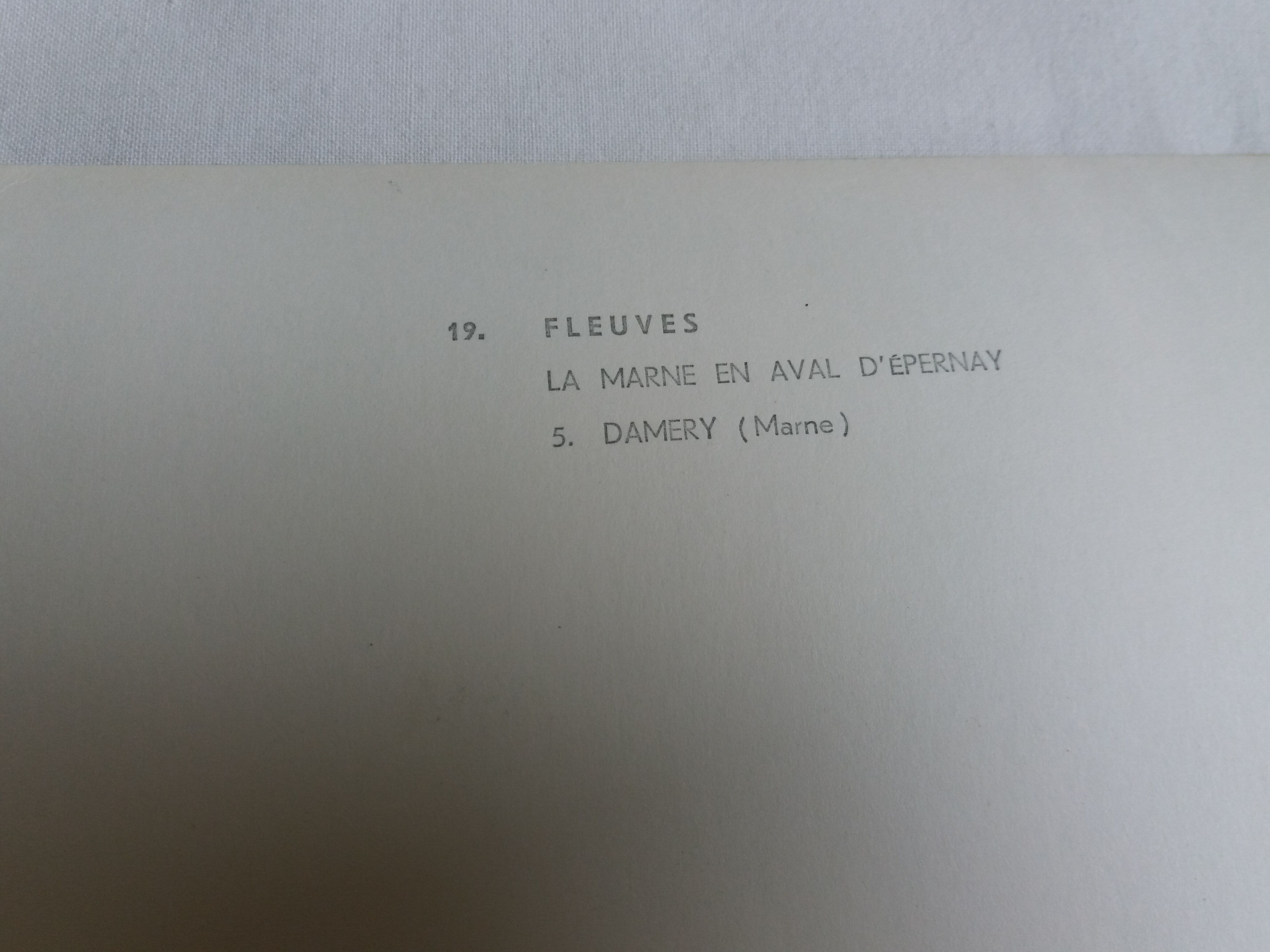 Aerial photograph LaPie 1958 The Marne downstream of Epernay Damery