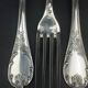 Set of 6 Christofle Marly table forks in near-new condition, 20.5 cm.