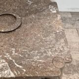 Set of 2 marble coffee tables by Angelo Mangiarotti, 1975