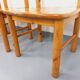 Set of 4 armchairs in pine from the 60s and 70s