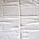 Vintage tablecloth in damask cotton white embroidered monogram CC 160x130 *D9*
