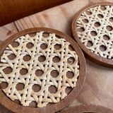 6 under wooden glasses and canning