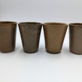 4 stoneware cups