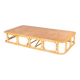 Large coffee table in rattan and cane.