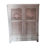 Shabby chic style wardrobe Patine grey
