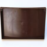 Etagère murale marron en plastique années 70