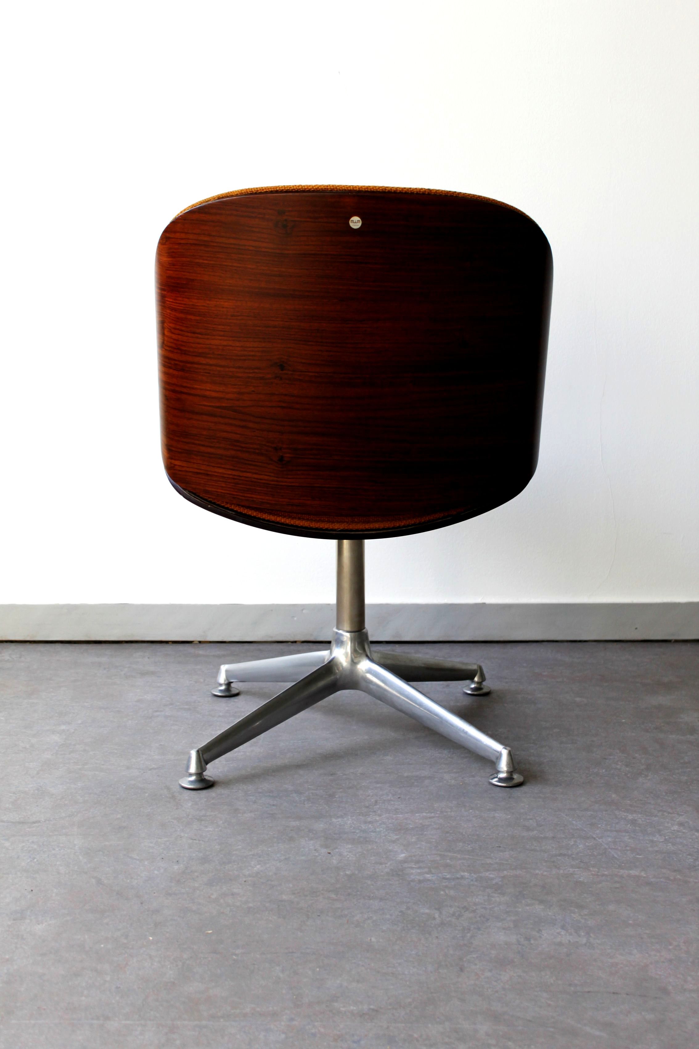 Swivel office armchair by Ico Parisi for MIM Roma, Italy, 1958.