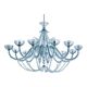 Venetian Cà Rezzonico Floral Gold Murano Style Glass Chandelier