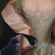 Antique 19th century portrait painting of a noblewoman