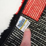 Rare Postmodern original 80s memphis age rug carpet by Tuffi labeled