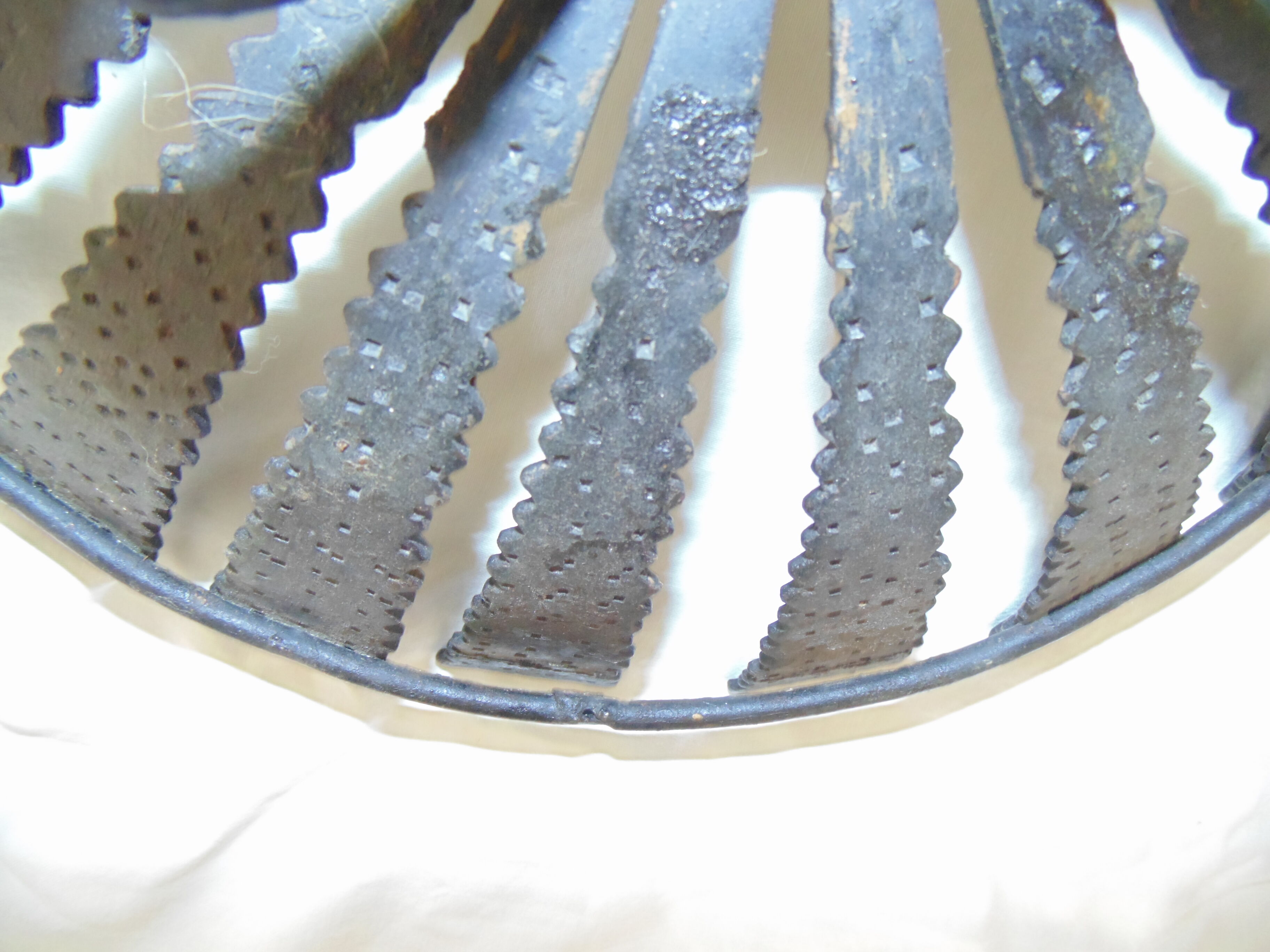 Wrought iron fruit basket