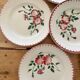 6 small flower plates