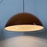 Mushroom hanging lamp brown , 1970s