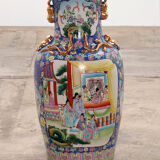 Vieux vase chinois peint à la main, 1920