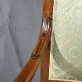 Paire de Fauteuils à Crosses en Acajou, époque Restauration – Début XIXe