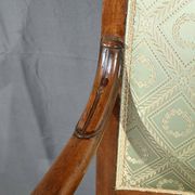 Pair of Crossed Armchairs in Mahogany, Restoration Period – Early 19th Century