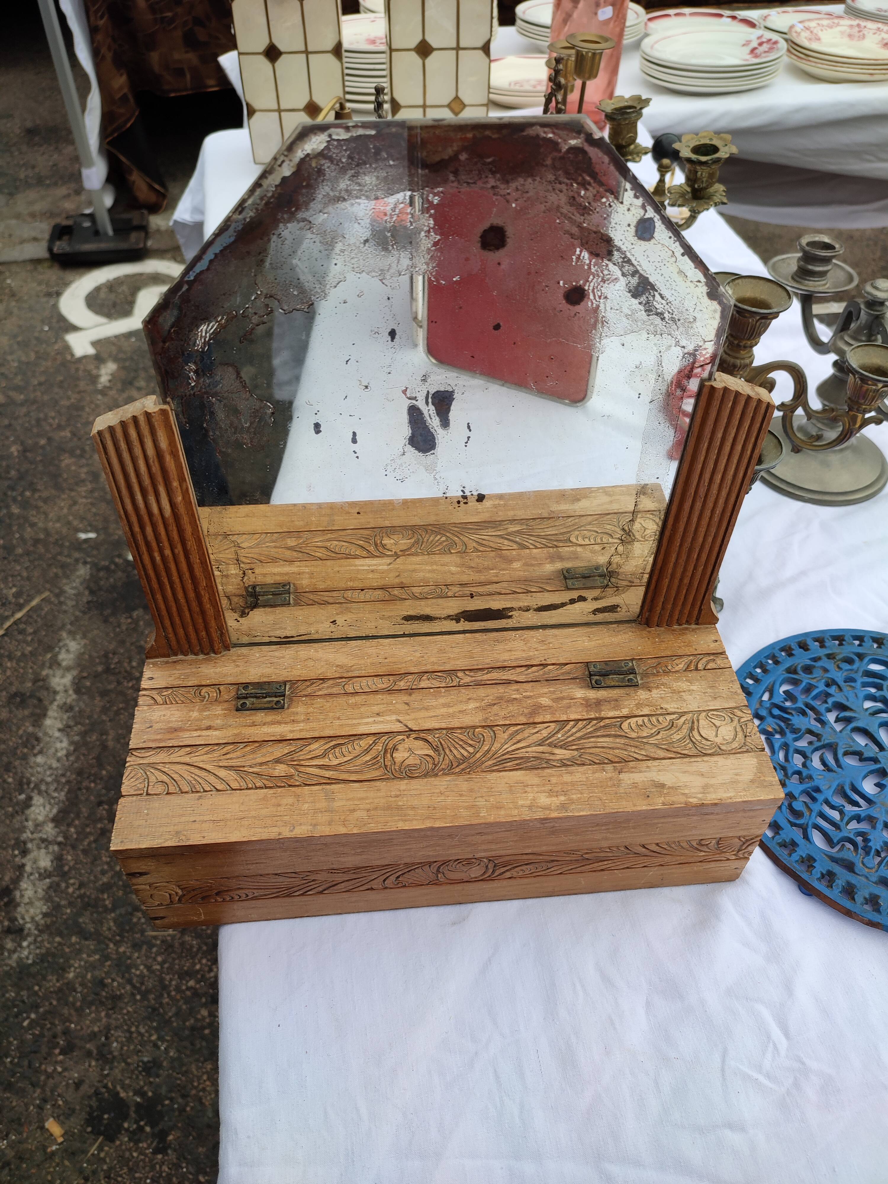 Miroir vide poches 33x36cm