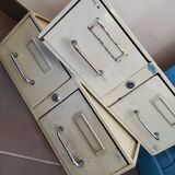 A metal box two drawers 1960