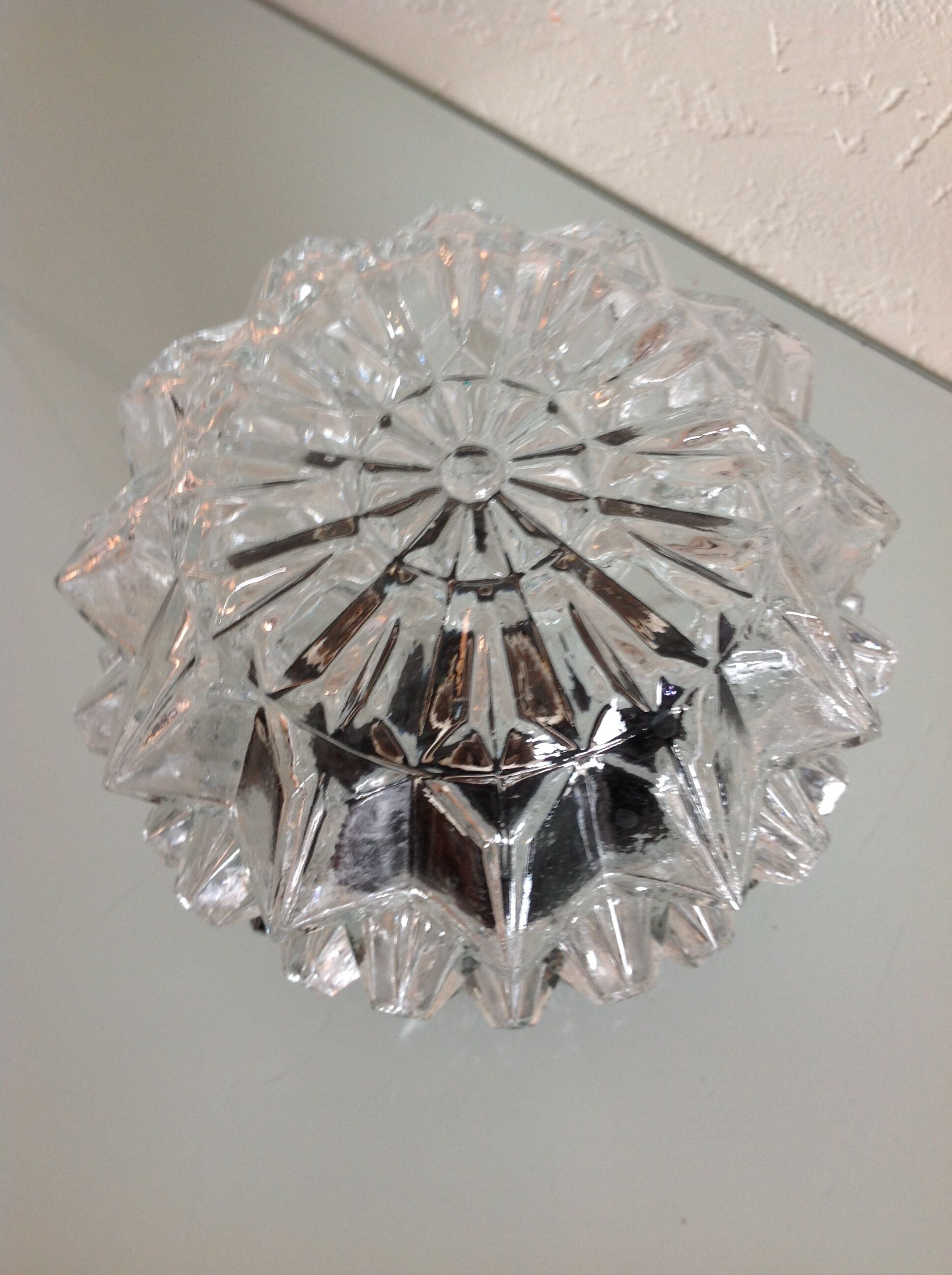 Plafonnier pointes de diamant par RZB Leuchten vintage années 60-70
