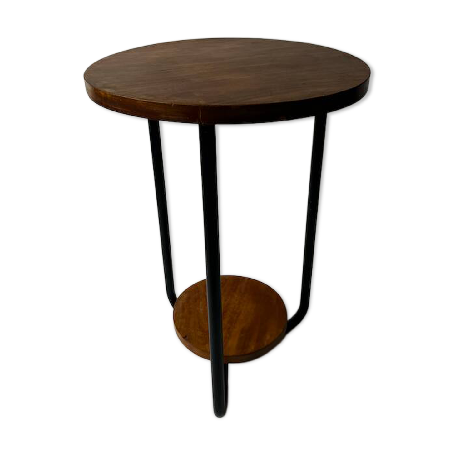 Wooden metal tubular stool