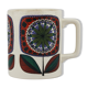 Mug ceramic, Western Germany flower pattern